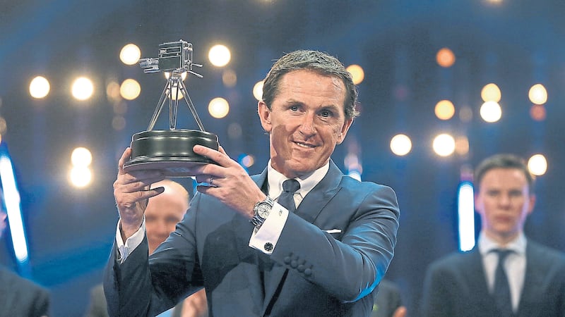 AP McCoy with his Lifetime Achievement Award at Sunday's BBC Sport Personality Awards.