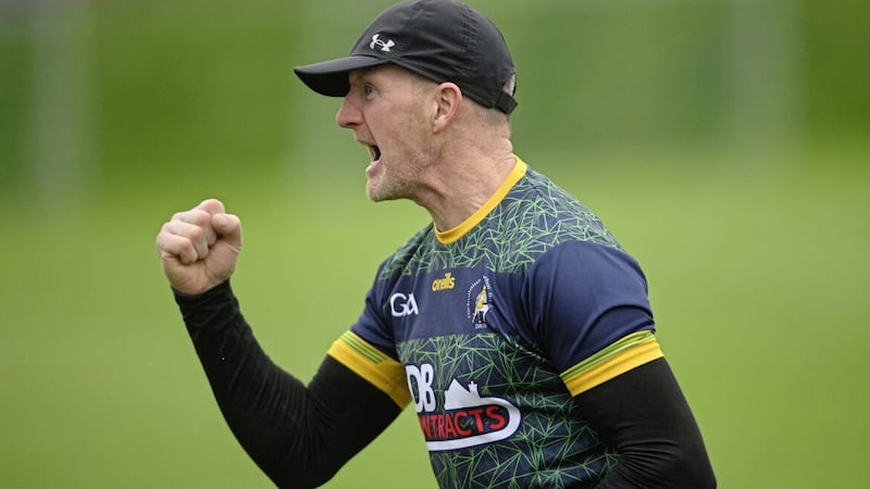 Dunloy manager Gregory O&#39;Kane questions the positioning of the Ulster Club Hurling Championship Picture: Mark Marlow. 