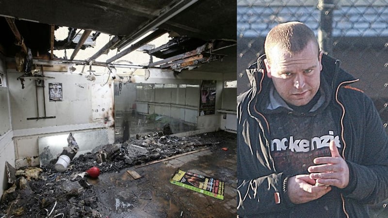 The arson attack on St Peter's GAA grounds in Lurgan, and Conor Mallon at court.
