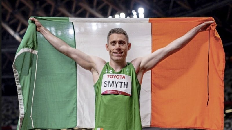 Jason Smyth after he won the Men&#39;s 100m - T13 at the Tokyo 2020 Paralympic Games. Picture by John Walton, Press Association 