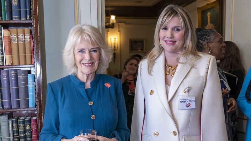 The Duchess of Cornwall welcomed Emerald Fennell to Clarence House as she celebrated International Women’s Day.