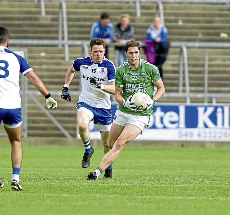 Fermanagh posses quality in the middle of the field in the shape of Eoin Donnelly <br />Picture by S&eacute;amus Loughran