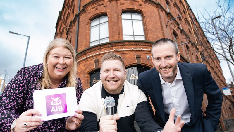 Getting ready to answer all your burning home-buying questions are AIB’s Julie McCullagh and Philip McBride, McKee’s Solicitors, pictured with event host, broadcaster Declan Wilson (centre).