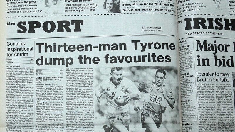 The Irish News report from the 1995 semi-final at Clones &nbsp;