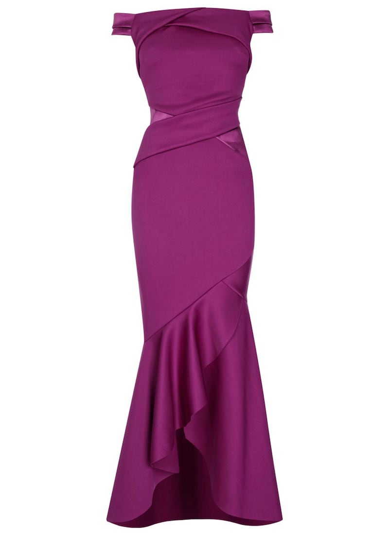 Lipsy Bardot Satin Panel Maxi Dress, &pound;70, Next 