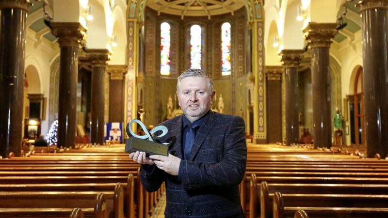 Fr Gary Donegan was presented with the Annual Community Relations Exceptional Achievement Award 