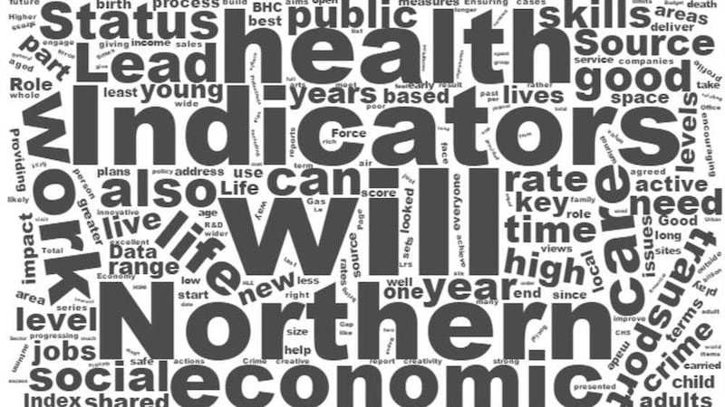 A &#39;word cloud&#39; of the draft programme for government shows the words that appear most frequently 