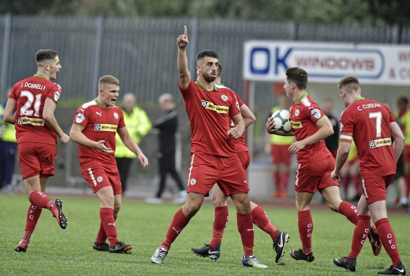 Having overcome Glentoran in the Europa League play-off final, Cliftonville have been handed a preliminary Europa League draw against Welsh outfit Barry Town