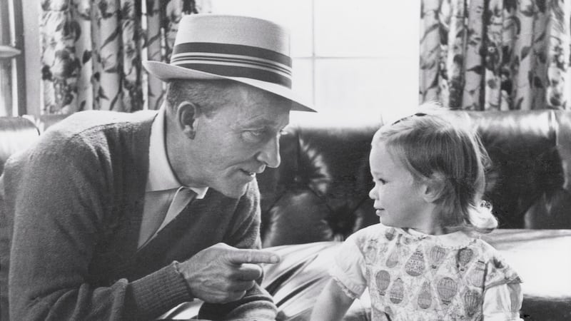 The legendary Bing Crosby pictured with his young daughter Mary