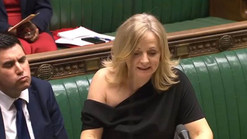 The Labour frontbencher was forced to defend her attire last week after the dress slipped down her shoulder when she leaned on the despatch box.