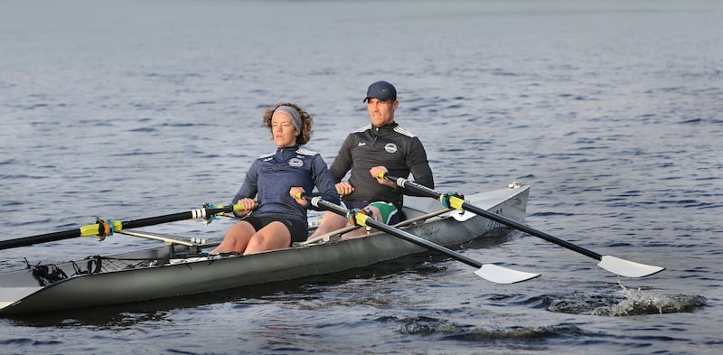 Luke Keaney and Rosie Temple have put in plenty of preparation ahead of the upcoming World Rowing Coastal Championships in Portugal. Picture by Margaret McLaughlin