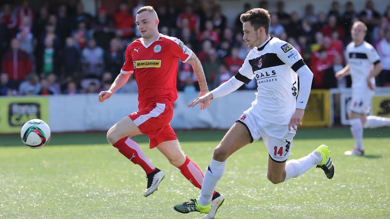 Cliftonville midfielder Jude Winchester is an injury doubt against Linfield