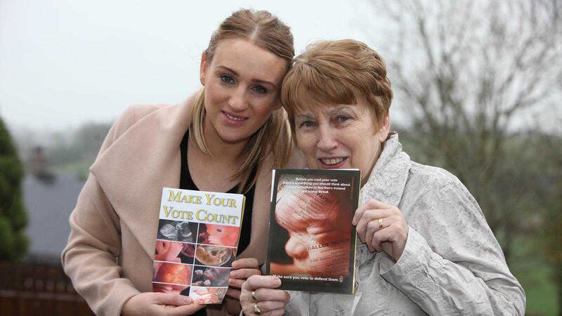 Pro-life campaigner Catherine Sewell pictured with her mother Patricia Conroy 