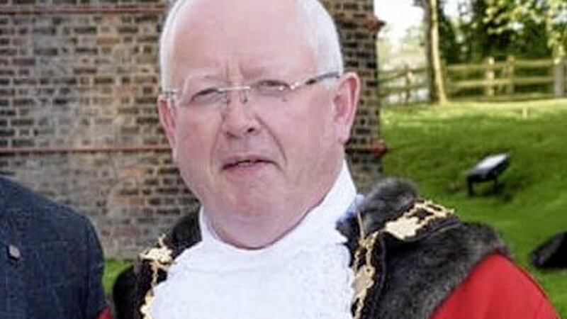 DUP councillor John Smyth, mayor of Antrim and Newtownabbey Borough Council 