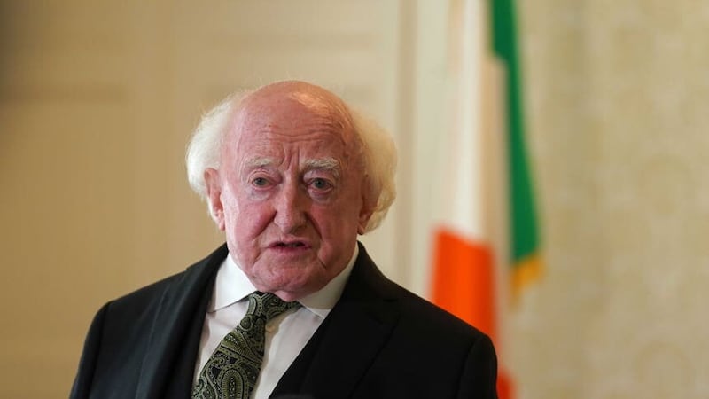 Irish President Michael D Higgins has apologised for a remark in a weekend newspaper interview (Brian Lawless/PA)