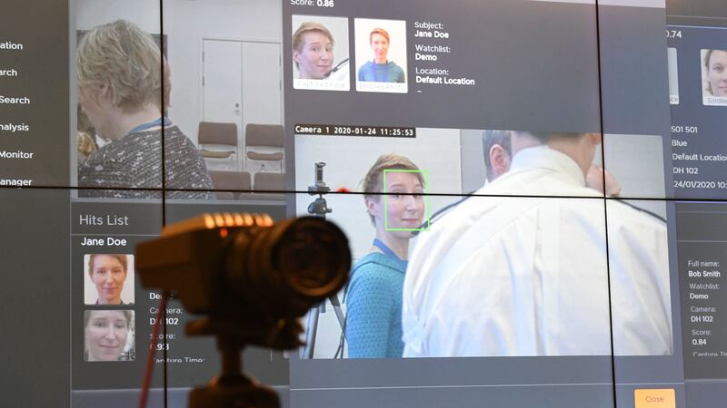 A camera during trials at Scotland Yard for a facial recognition system (PA)