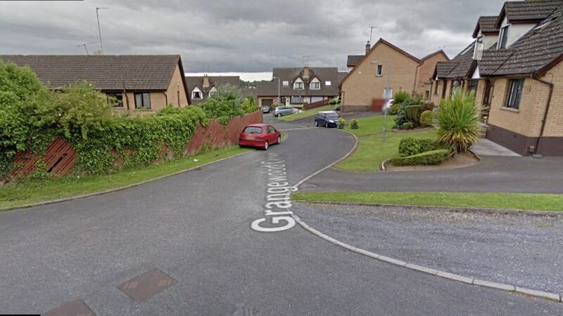 A man in his fifties has been stabbed after confronting a robber in the Grangewood Road area of Dundonald 