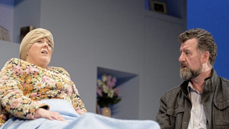Clare Barrett and Steve Blount in Maeve Binchy&#39;s Minding Frankie. Picture by Adrian Langtry 