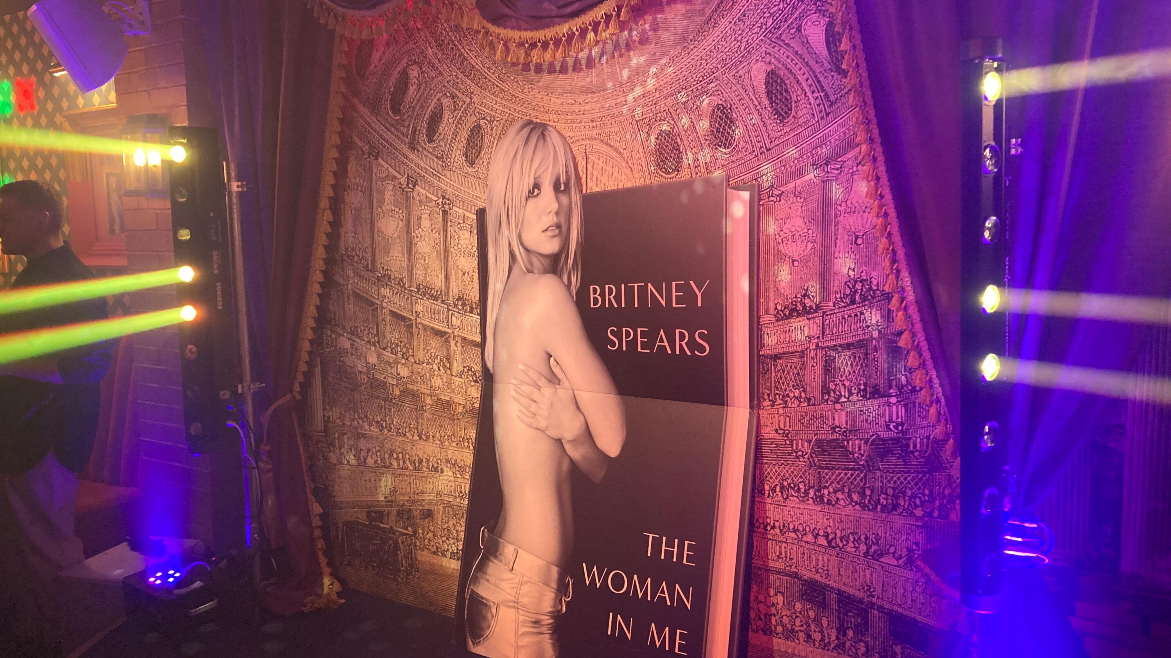An image of Britney Spears’ memoir The Woman In Me at its London launch at the Mrs Riot bar (Beverley Rouse/PA)