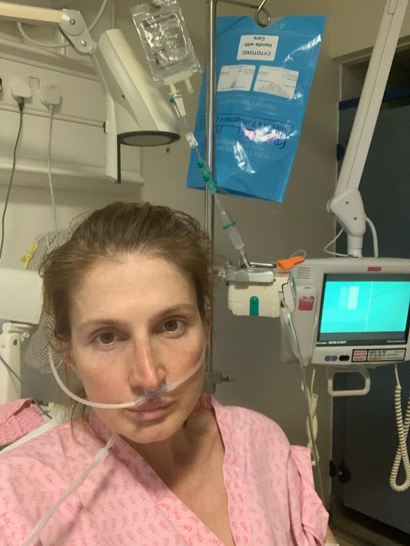 Irena Stoynova in intensive care unit at Frimley Park Hospital