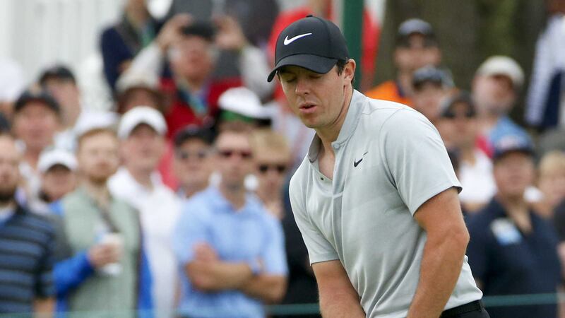 Rory McIlroy struggled to mount a challenge in Paris on Sunday &nbsp;