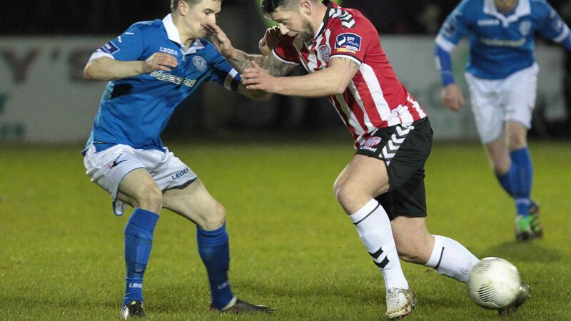 Rory Patterson scored two second-half goals for Derry City against Bray on Monday night &nbsp;