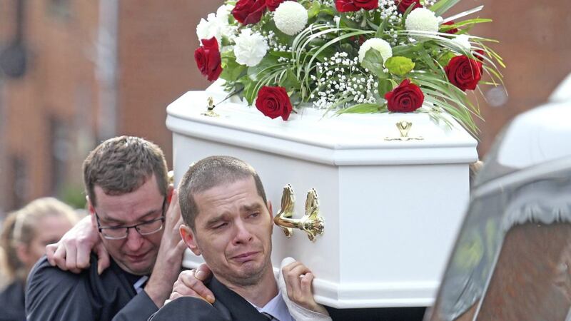 The funeral of schoolboy Ryan Busa (10) took place in Glengormley. Picture by Mal McCann 
