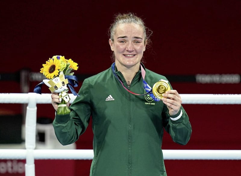 Kellie Harrington claimed gold at last summer&#39;s delayed Olympic Games in Japan - with Amy Broadhurst forced to wait in the wings for her opportunity. Picture by PA 