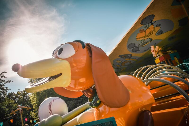 Slinky Dog Zigzag Spin in Worlds Of Pixar at Disneyland Paris (Disney/Cathy Dubuisson/PA)