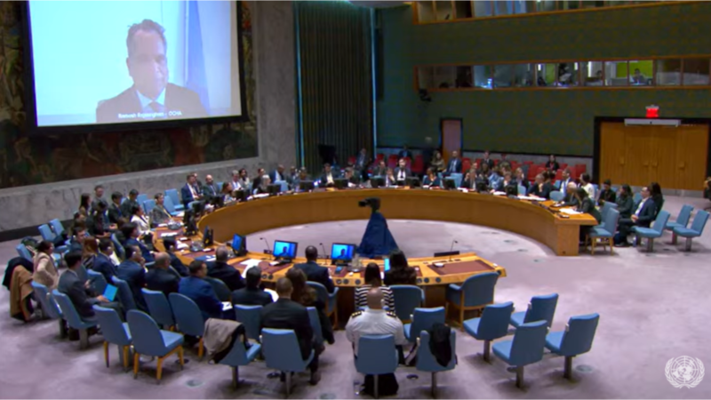 An earthquake interrupted the UN Security Council meeting