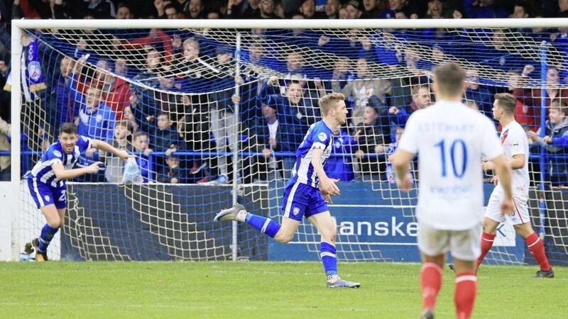 CONTROVERSY: Linfield were enraged that Jamie McGonigle&#39;s late winner for Coleraine was allowed to stand when the sides met last month Photo by David Maginnis/Pacemaker Press 