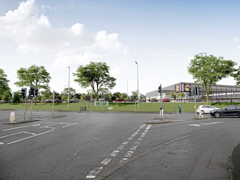 Lidl bought the vacant Carryduff Shopping Centre site in August 2020. 
