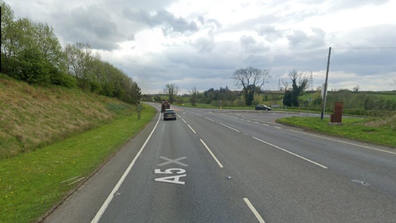 The A5 has been closed following a serious crash. Picture from Google Maps