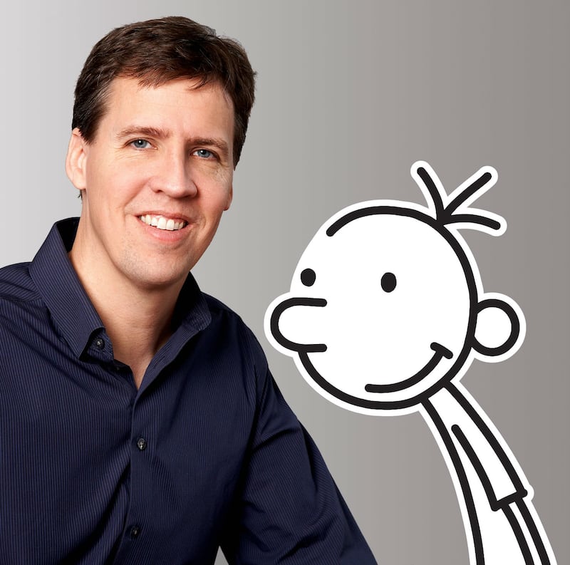 Jeff Kinney and the wimpy kid.