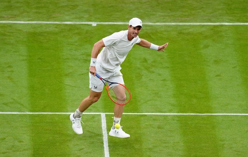 Andy Murray on court