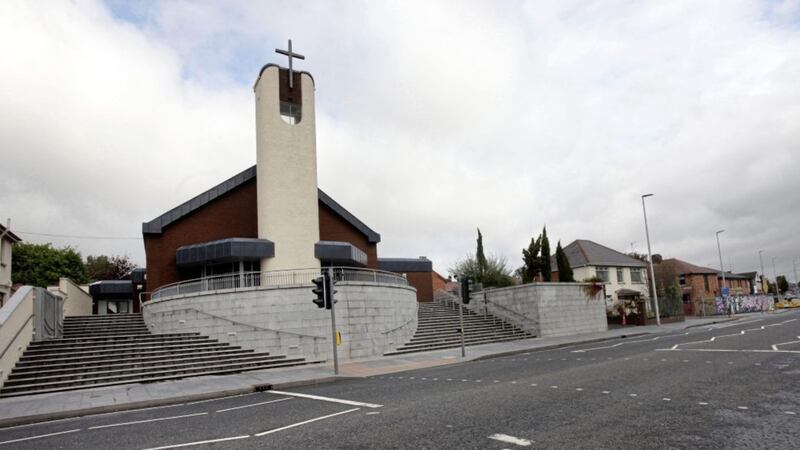St Agnes&#39; Church on Andersonstown Road, west Belfast 
