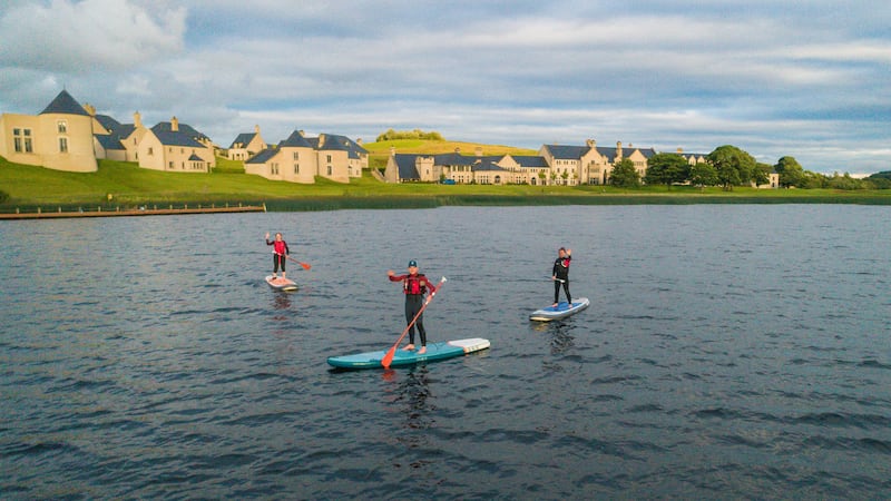 <strong>IT'S ALL HERE IN NI:</strong> Stand-up paddleboarding at Fermanagh's Lough Erne Resort