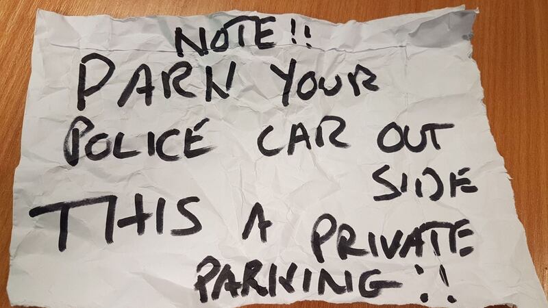 The note-writer told officers ‘I don’t care, it’s not my emergency’.