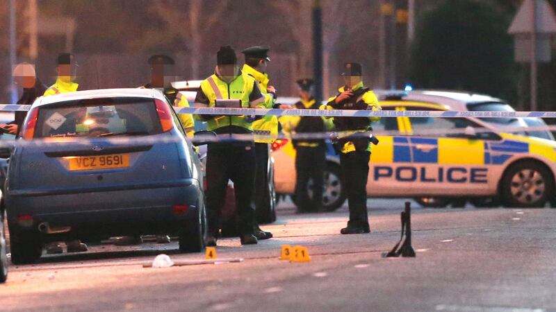 Police at the scene in Newtownards after a boy was killed after being hit by a car. Picture by Declan Roughan <br />&nbsp;