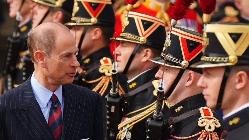 The Duke of Edinburgh inspects the troops