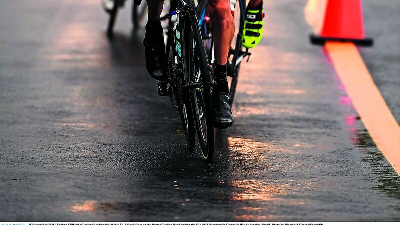 <address>Eoghan Clifford in action in the C1-2-3 Road Race in Rio in which he finished fifth after his chain came off