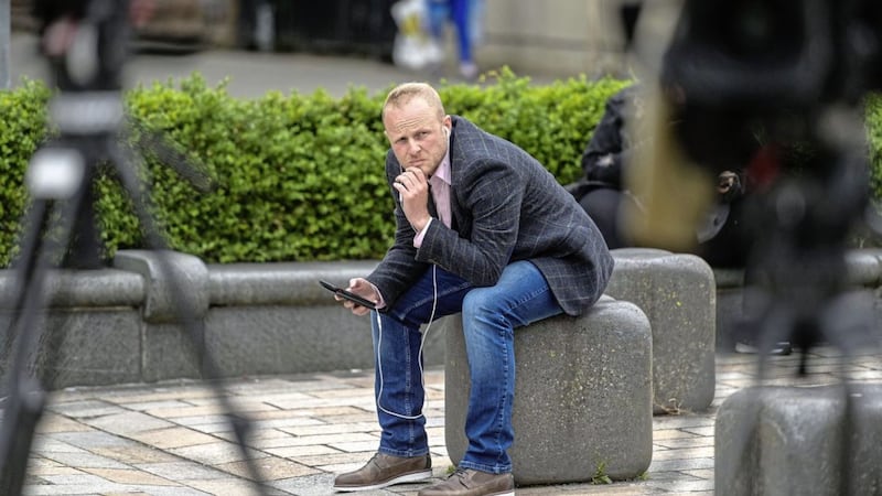 Loyalist blogger Jamie Bryson has said he is &quot;in the process&quot; of lodging a complaint with the PSNI in relation to the conduct of supporters of the Noah Donohoe campaign outside court this week 