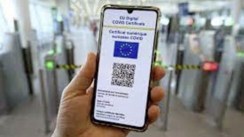 The EU Covid digital certificates were issued to residents in the Republic. Northern Ireland is to have a separate scheme 