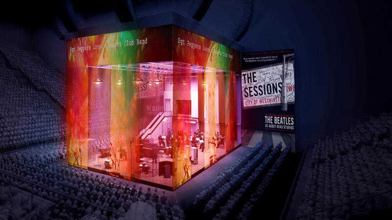 Arena show The Sessions is billed as a spectacular live re-staging of The Beatles recording at Abbey Road, featuring 45 musicians 