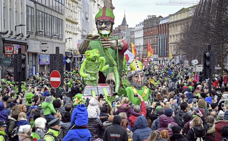 St Patrick's Day in Belfast.&nbsp;Picture by Justin Kernoghan&nbsp;
