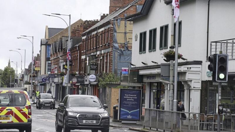 Union and Ulster Flags have been put up on the Lisburn Road in Belfast 
