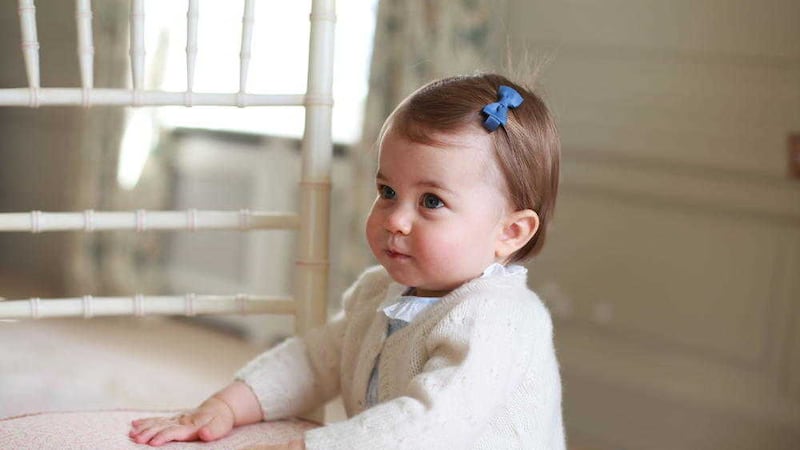 Britain's Princess Charlotte taken by her mother to mark her first birthday on Monday. Picture by HRH The Duchess of Cambridge/Press Association