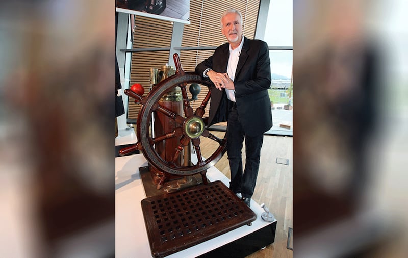 &nbsp;Titanic director James Cameron in Belfast. File picture by Paul Faith, Press Association