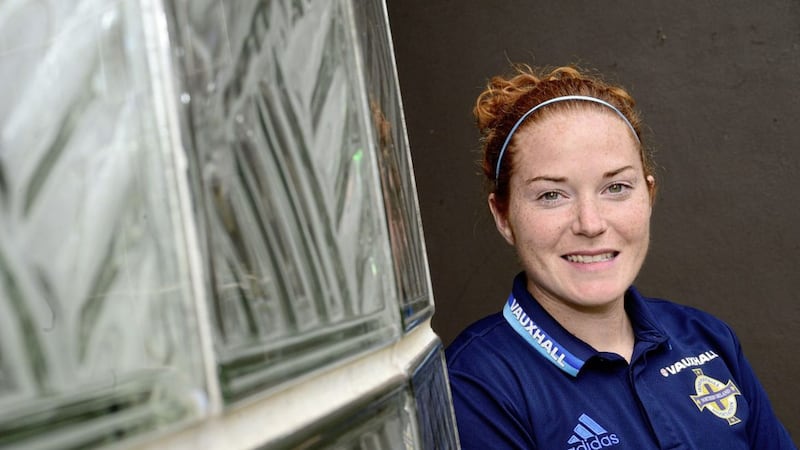Northern Ireland ladies&#39; captain Marissa Callaghan hopes to provide a positive example for the next generation of aspiring young footballers. Picture by Pacemaker 
