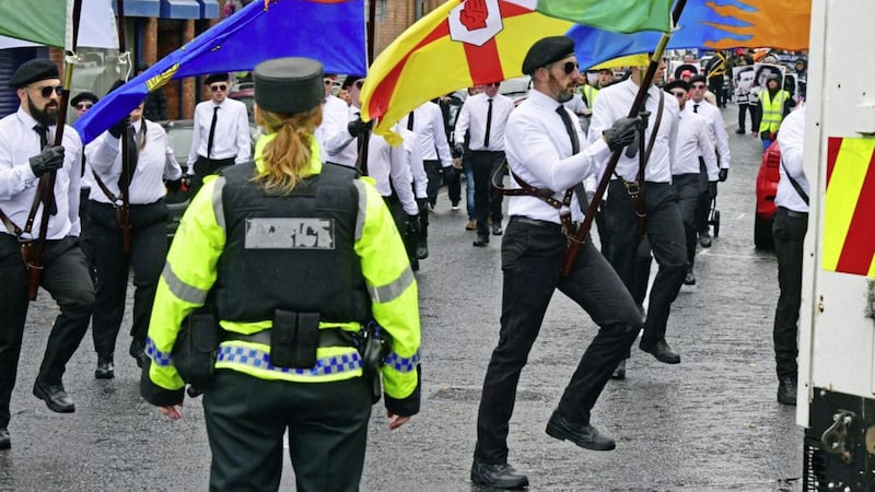 A Saoradh parade through Newry on Saturday is under investigation by the PSNI for breaches of Parades Commission determinations 